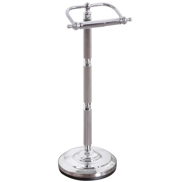 Georgian Freestanding Toilet Paper Holder, Chrome